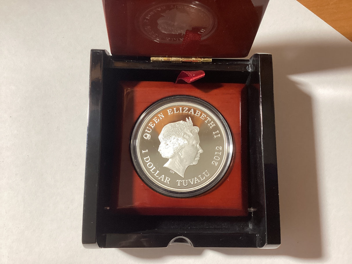 2012 $1 1oz Silver Proof Coin. Deadly and Dangerous. Australian Funnel-Web Spider.