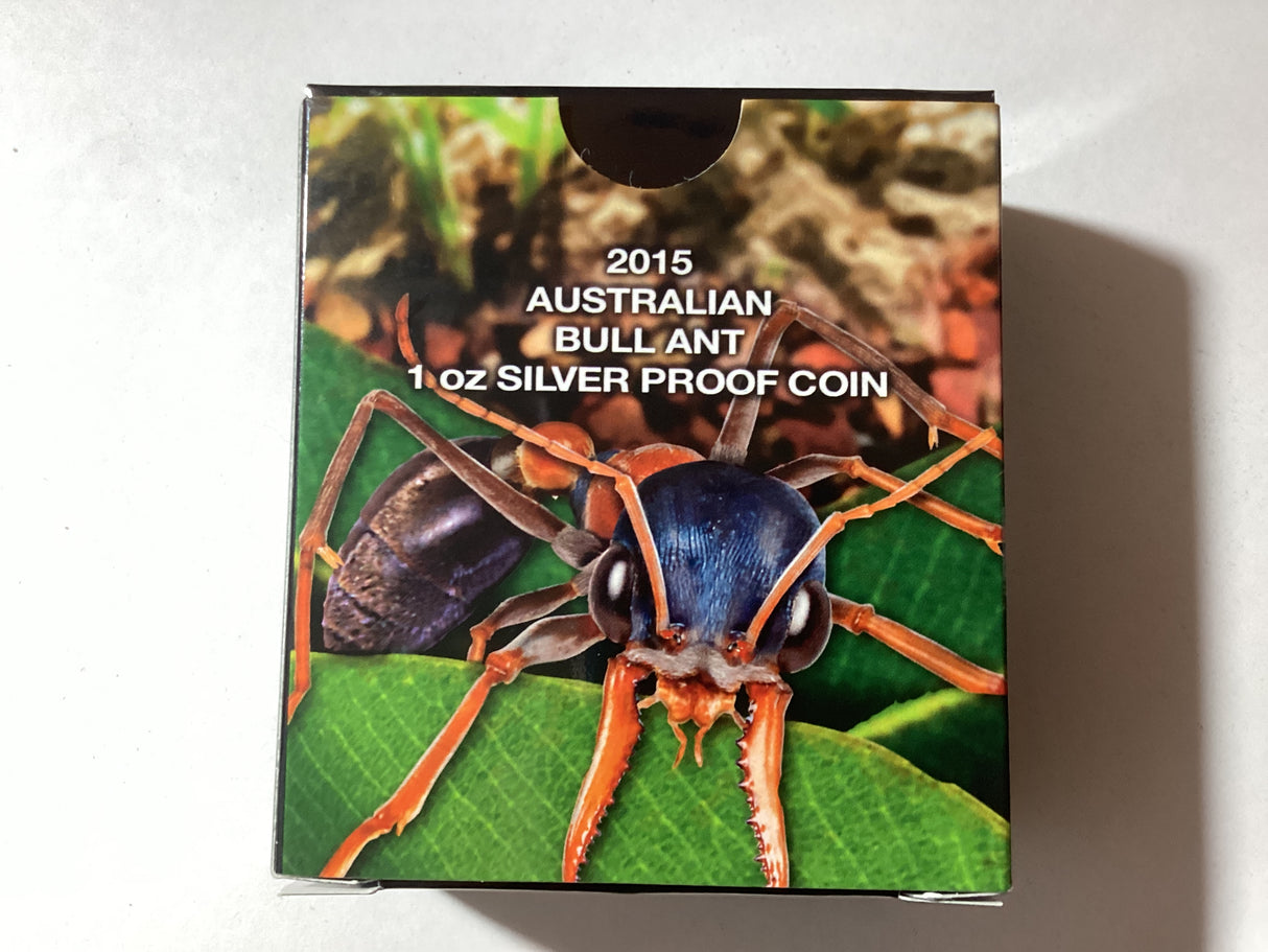2015 $1 1oz Silver Proof Coin. Deadly and Dangerous. Australian Bull Ant.