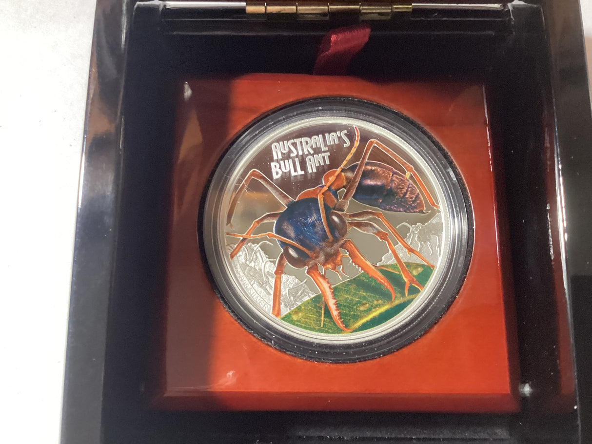 2015 $1 1oz Silver Proof Coin. Deadly and Dangerous. Australian Bull Ant.
