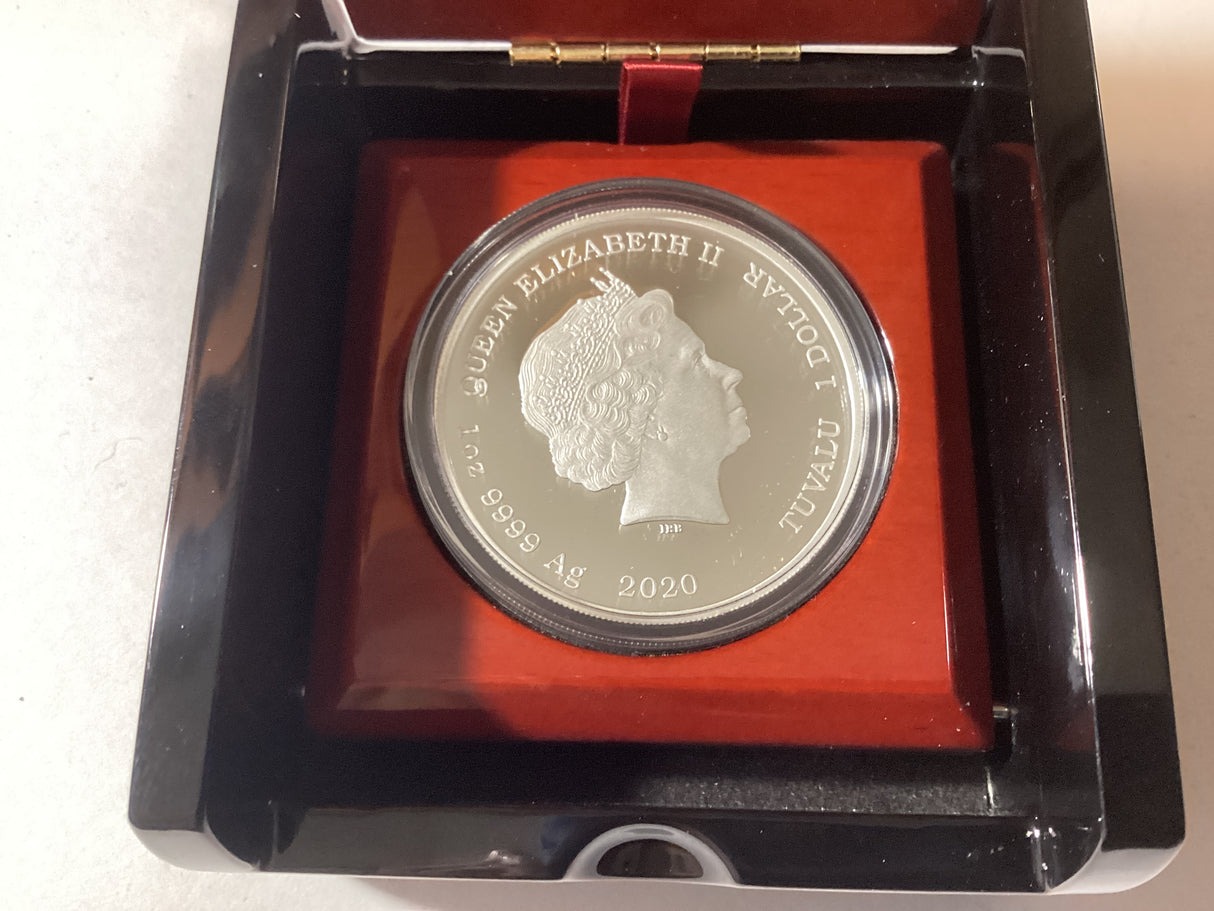 2020 $1 1oz Silver Proof Coin. Deadly and Dangerous. Australian Tarantula.