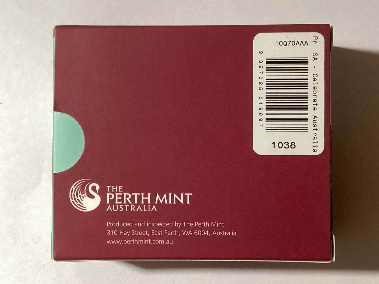 2010 $1 Celebrate Australia. South Australia. 1oz Silver Proof Coin.