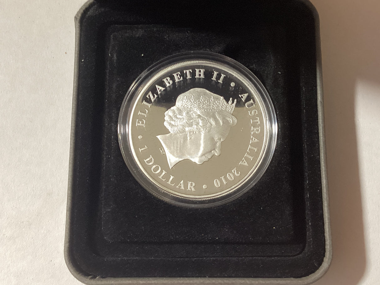 2010 $1 Celebrate Australia. South Australia. 1oz Silver Proof Coin.