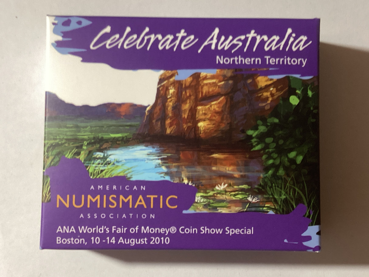 2010 $1 Celebrate Australia. Show Special. American Numismatic Association. Northern Territory.