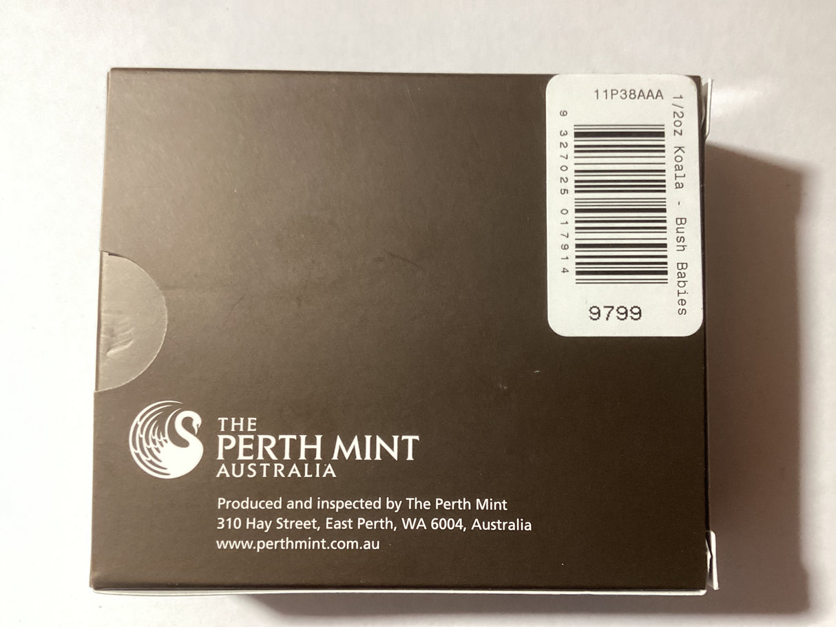 2011 50c 1/2oz Silver Proof Coin. Australian Bush Babies. Koala.