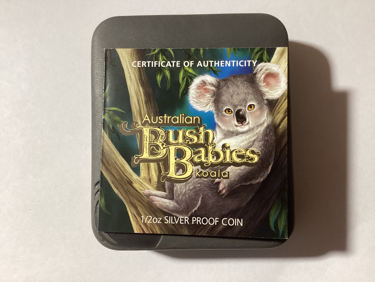 2011 50c 1/2oz Silver Proof Coin. Australian Bush Babies. Koala.