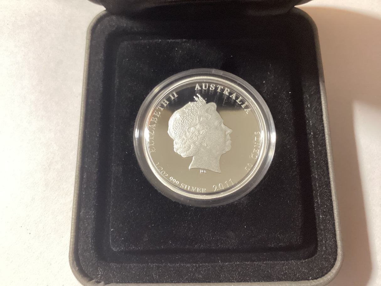 2011 50c 1/2oz Silver Proof Coin. Australian Bush Babies. Koala.