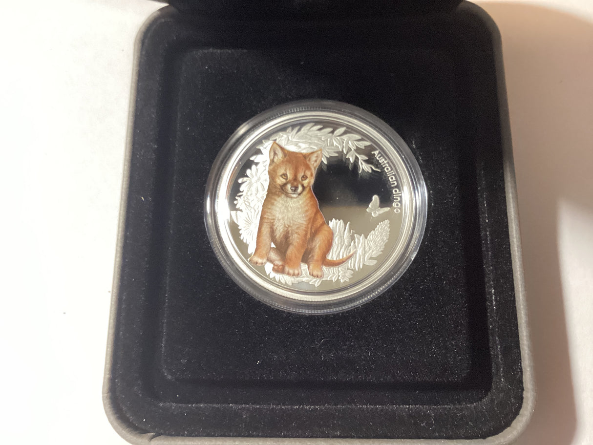 2011 50c 1/2oz Silver Proof Coin. Australian Bush Babies. Dingo.