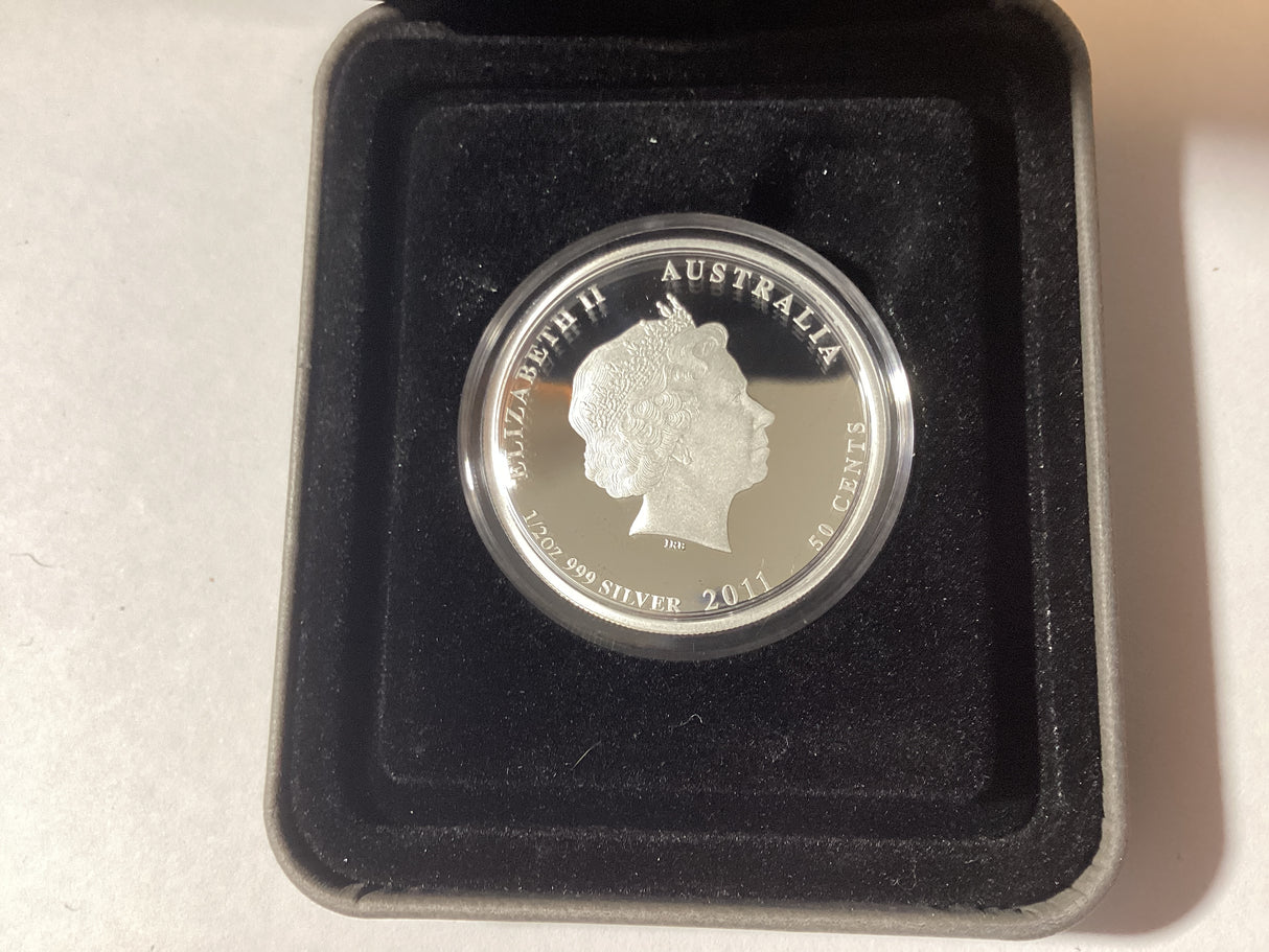 2011 50c 1/2oz Silver Proof Coin. Australian Bush Babies. Dingo.