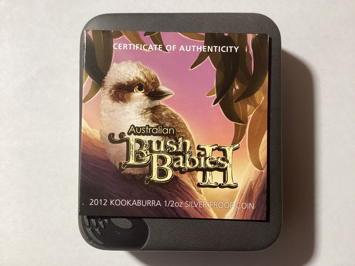 2012 1/2oz Silver Proof Coin. Australian Bush Babies II. Kookaburra.