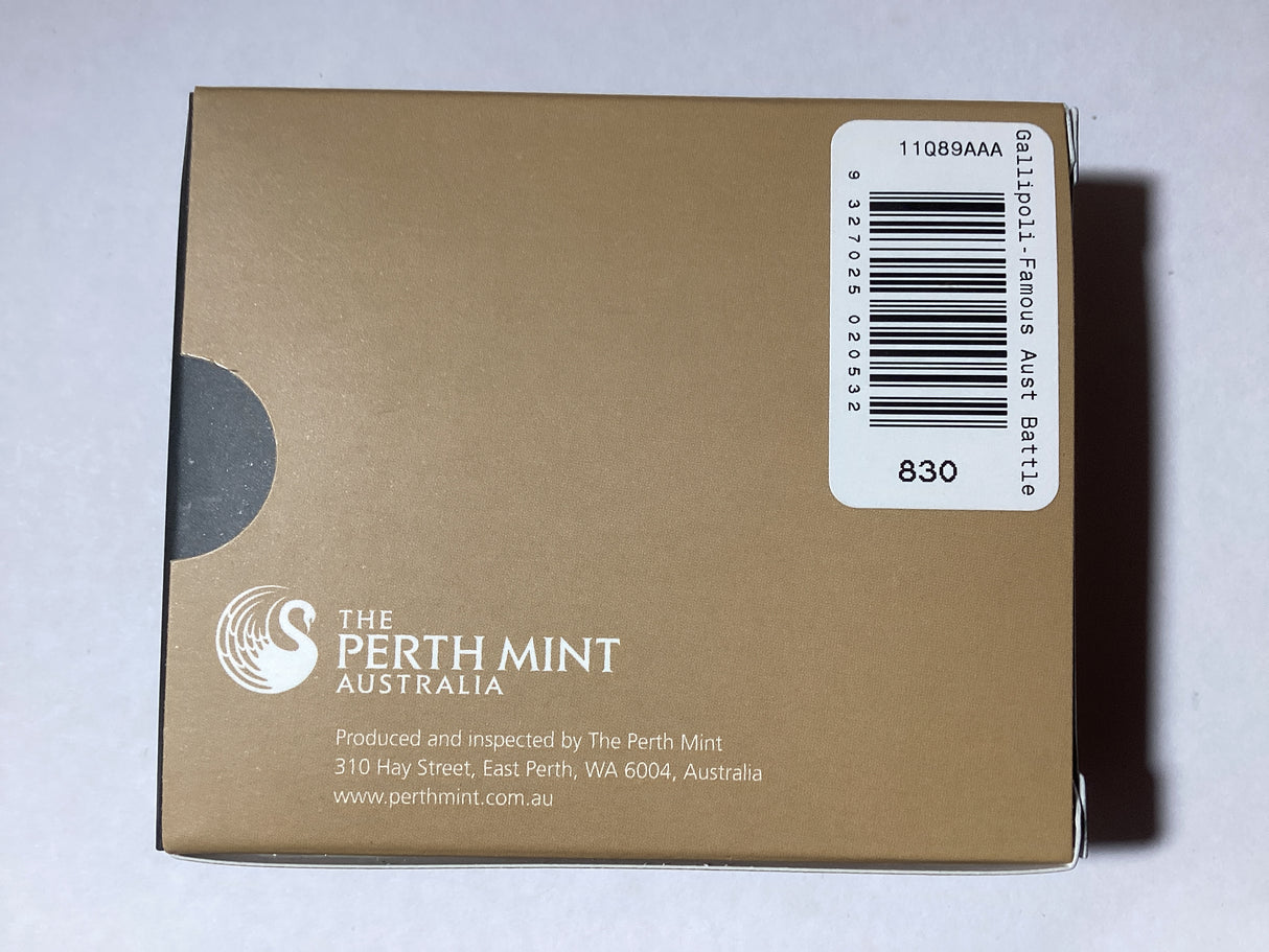 2011 $1 Famous Battles in Australian History. Gallipoli. 1oz Silver Proof Coin.