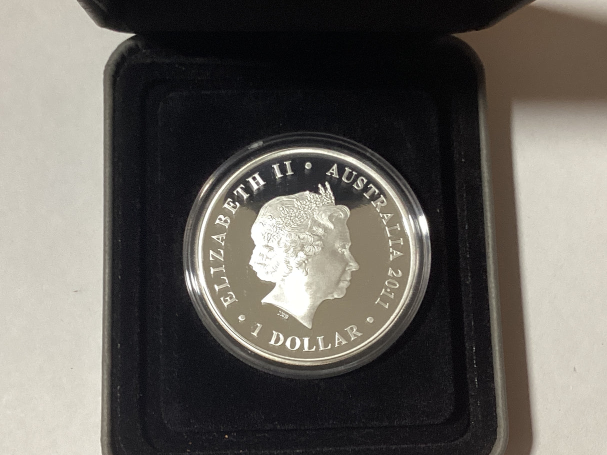 2011 $1 Famous Battles in Australian History. Gallipoli. 1oz Silver Proof Coin.