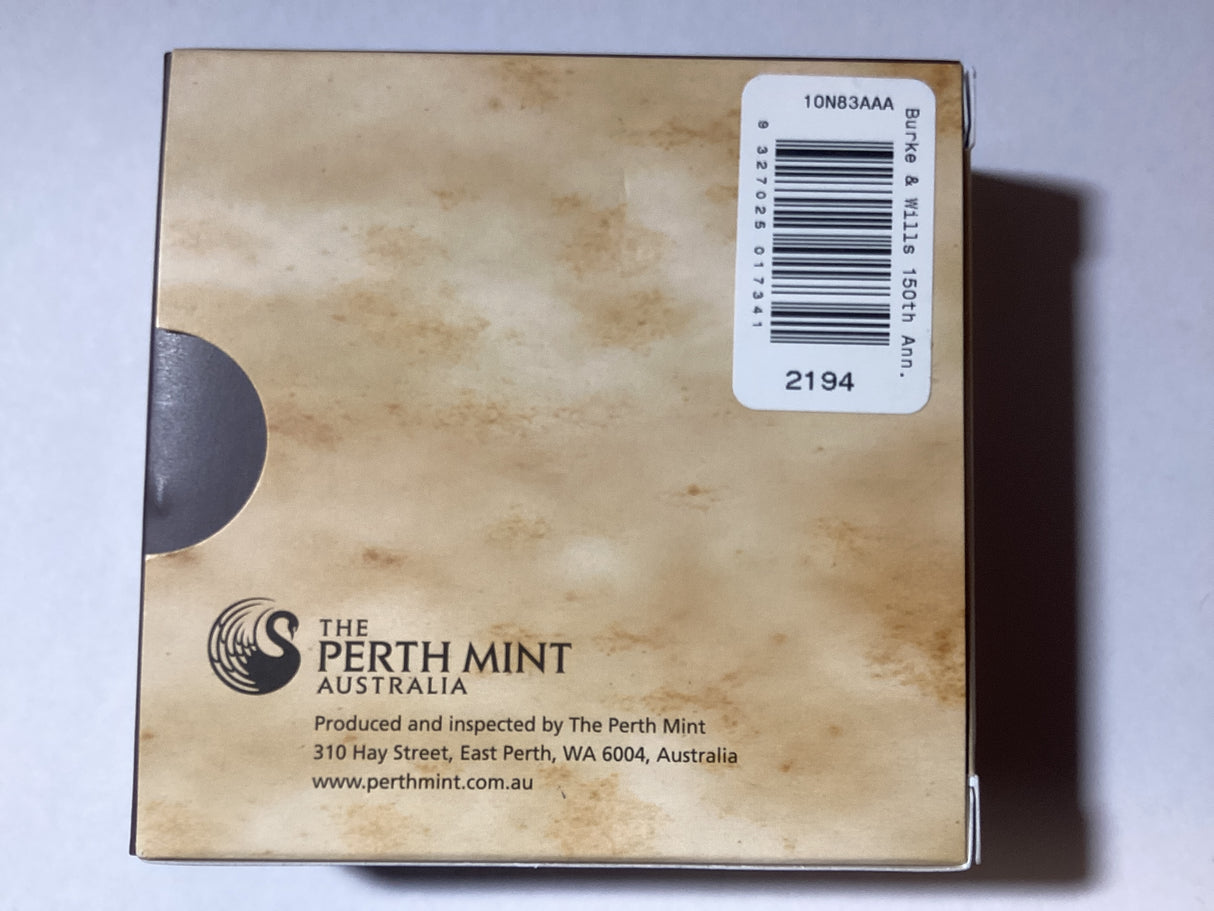 2010 $1 Silver Proof Coin. Burke & Willis 150th Anniversary.