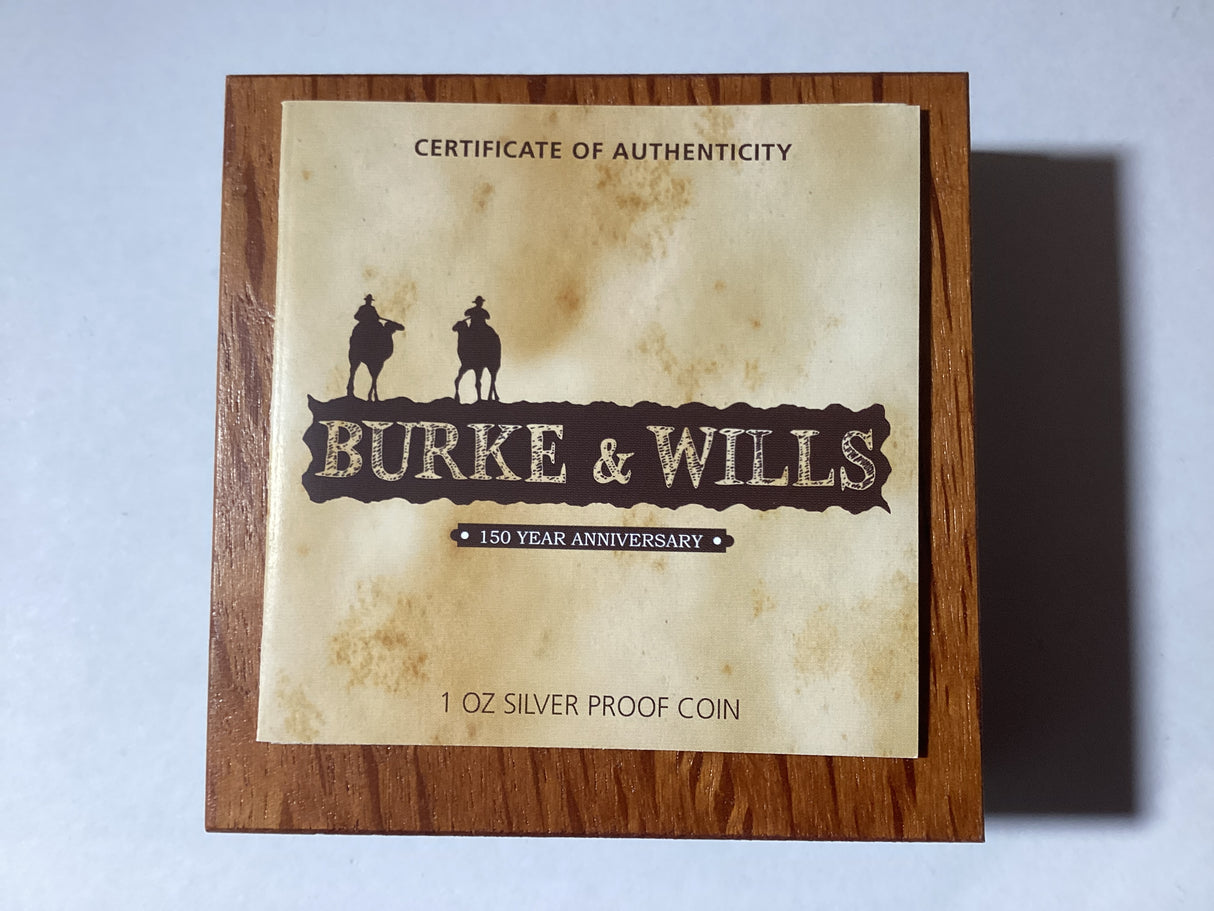 2010 $1 Silver Proof Coin. Burke & Willis 150th Anniversary.