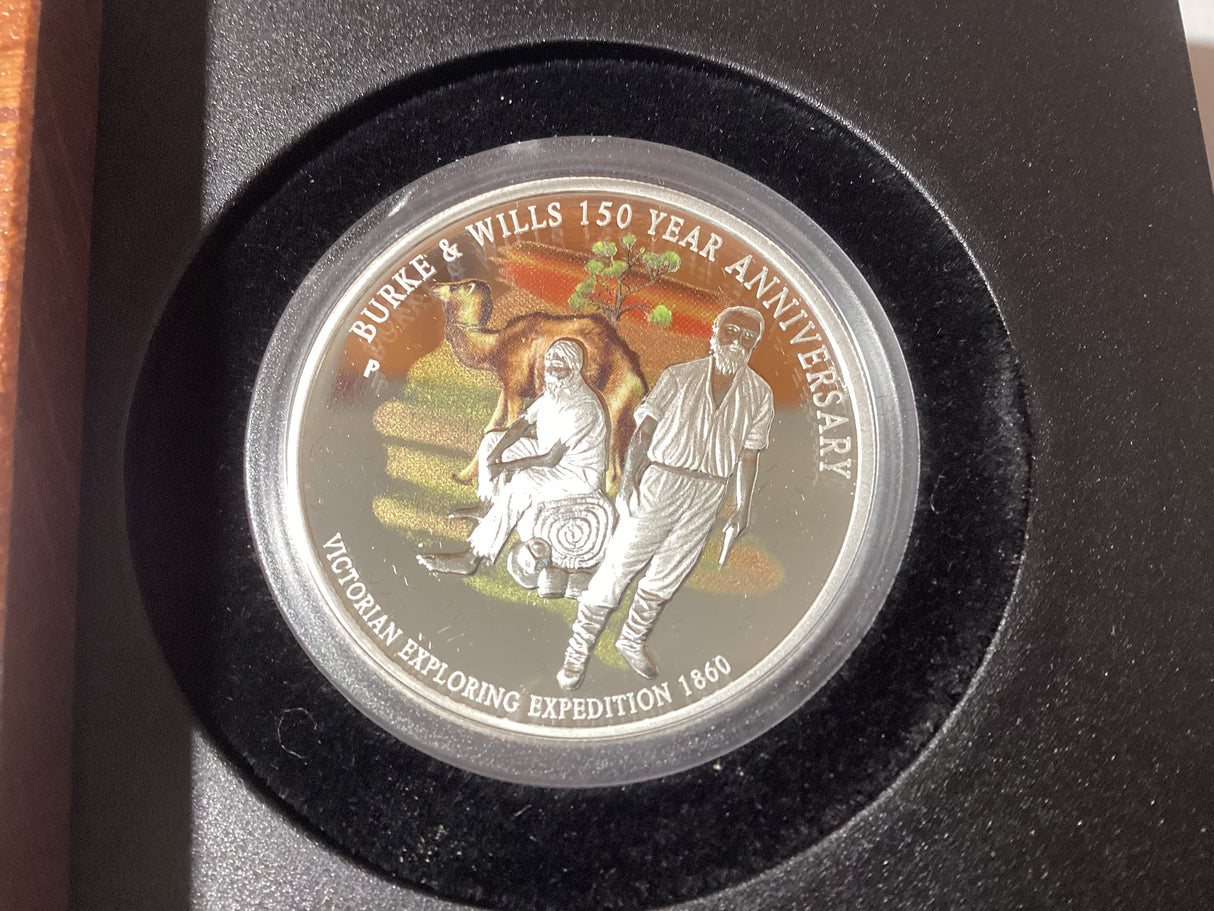 2010 $1 Silver Proof Coin. Burke & Willis 150th Anniversary.