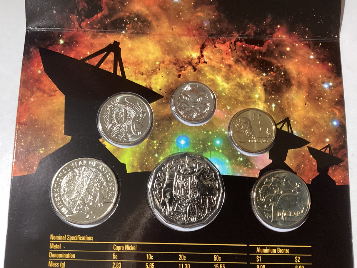 2009 Australian Uncirculated Set. International Year of Astronomy. ANDA Special Release.