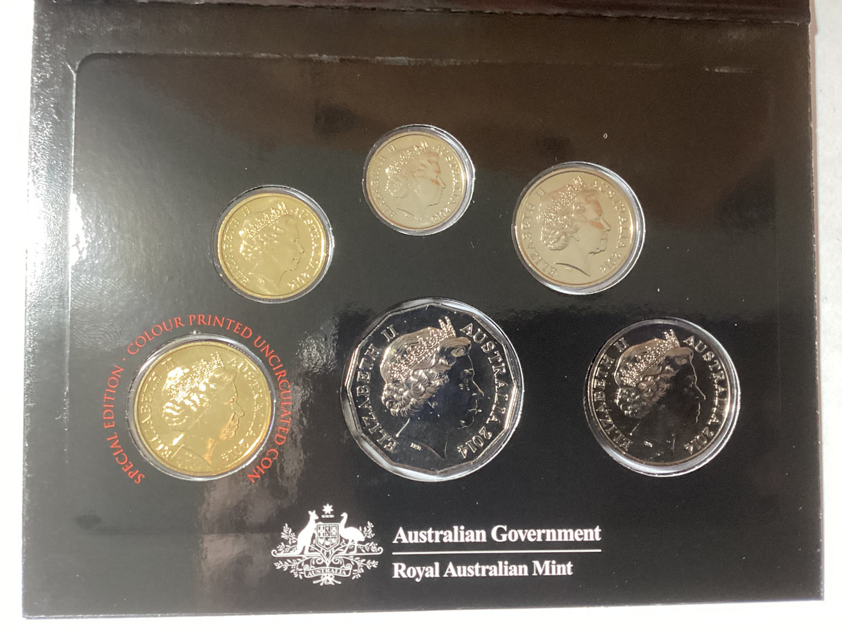 2014 Australian Uncirculated Set. World Money Fair Berlin Special Release.