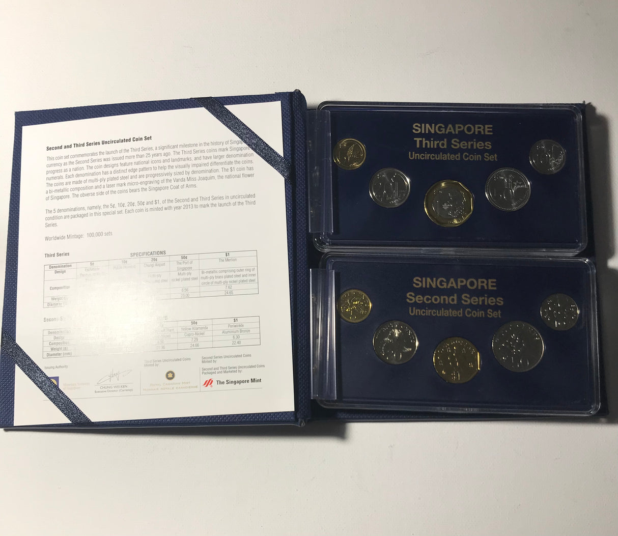 2013 Singapore Second and Third Series Uncirculated Coin Set