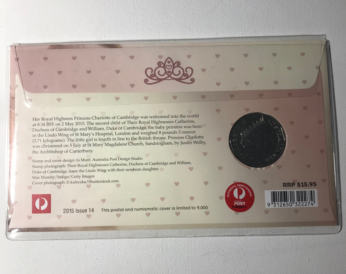 2015 PNC 50c Welcome Princess Charlotte of Cambridge