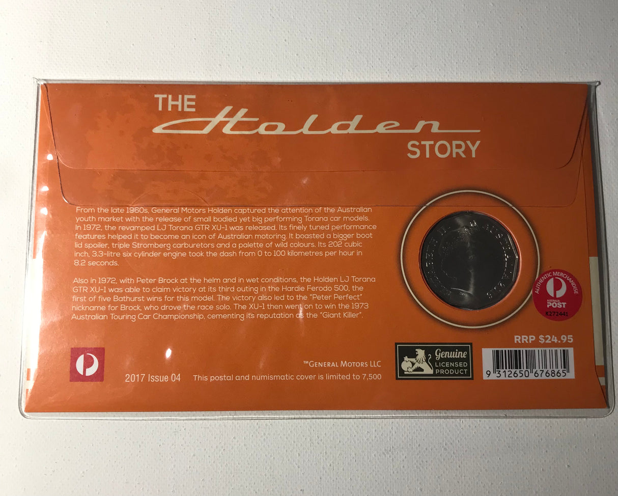 2017 50c PNC. 1972 Holden LJ Torana GTR XU-1