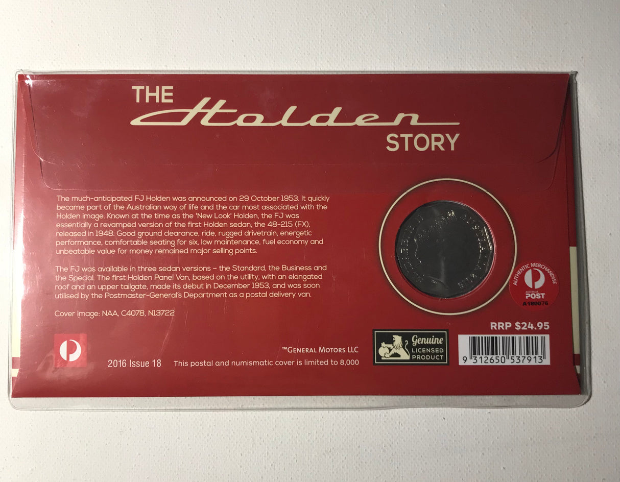 2016 50c PNC 1953 FJ Holden
