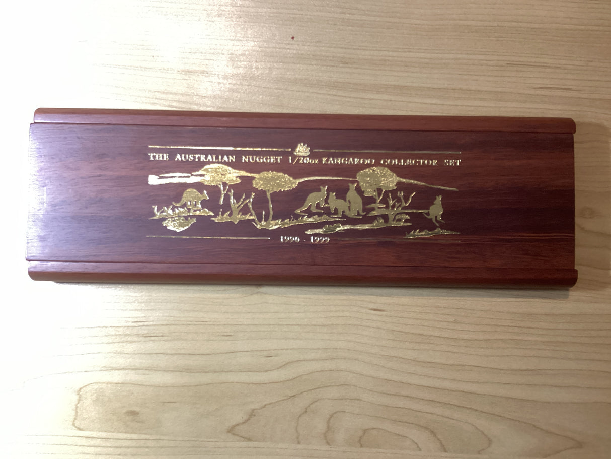 1990 - 1999 The Australian Nugget 1/20oz Kangaroo Collector Set 