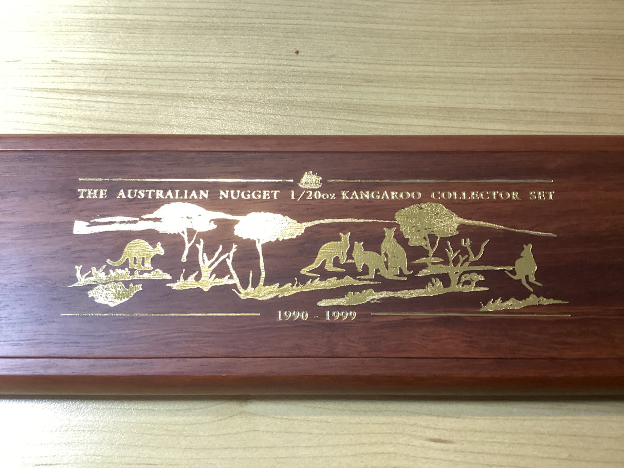 1990 - 1999 The Australian Nugget 1/20oz Kangaroo Collector Set 