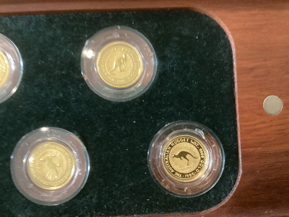 1990 - 1999 The Australian Nugget 1/20oz Kangaroo Collector Set 