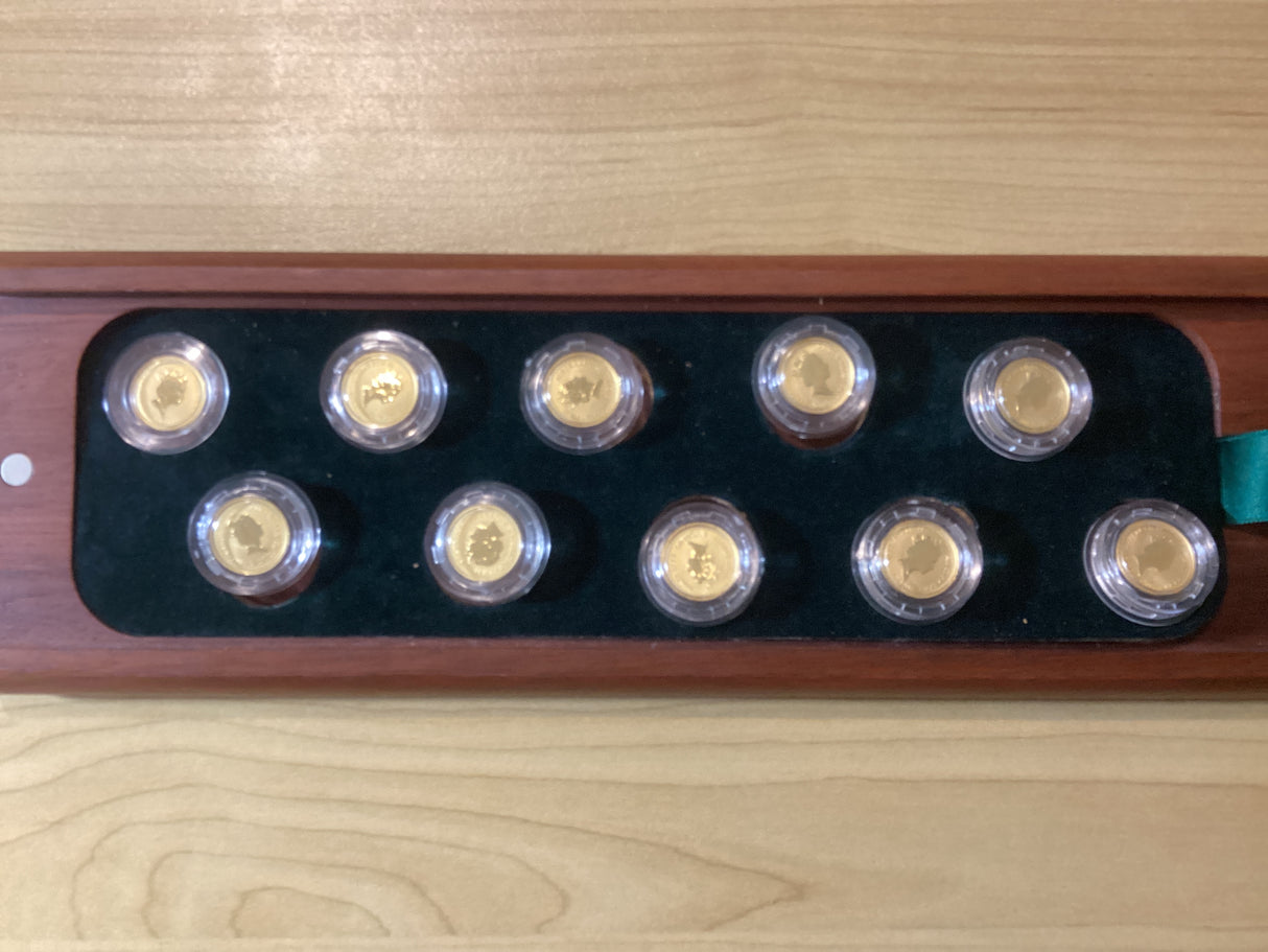 1990 - 1999 The Australian Nugget 1/20oz Kangaroo Collector Set 