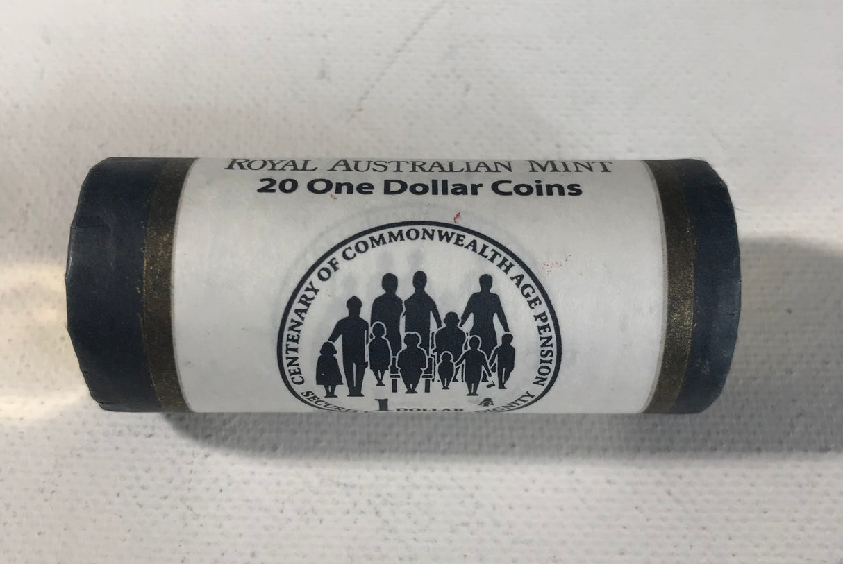 2009 $1 RAM roll. Centenary of Aged Pension H/H