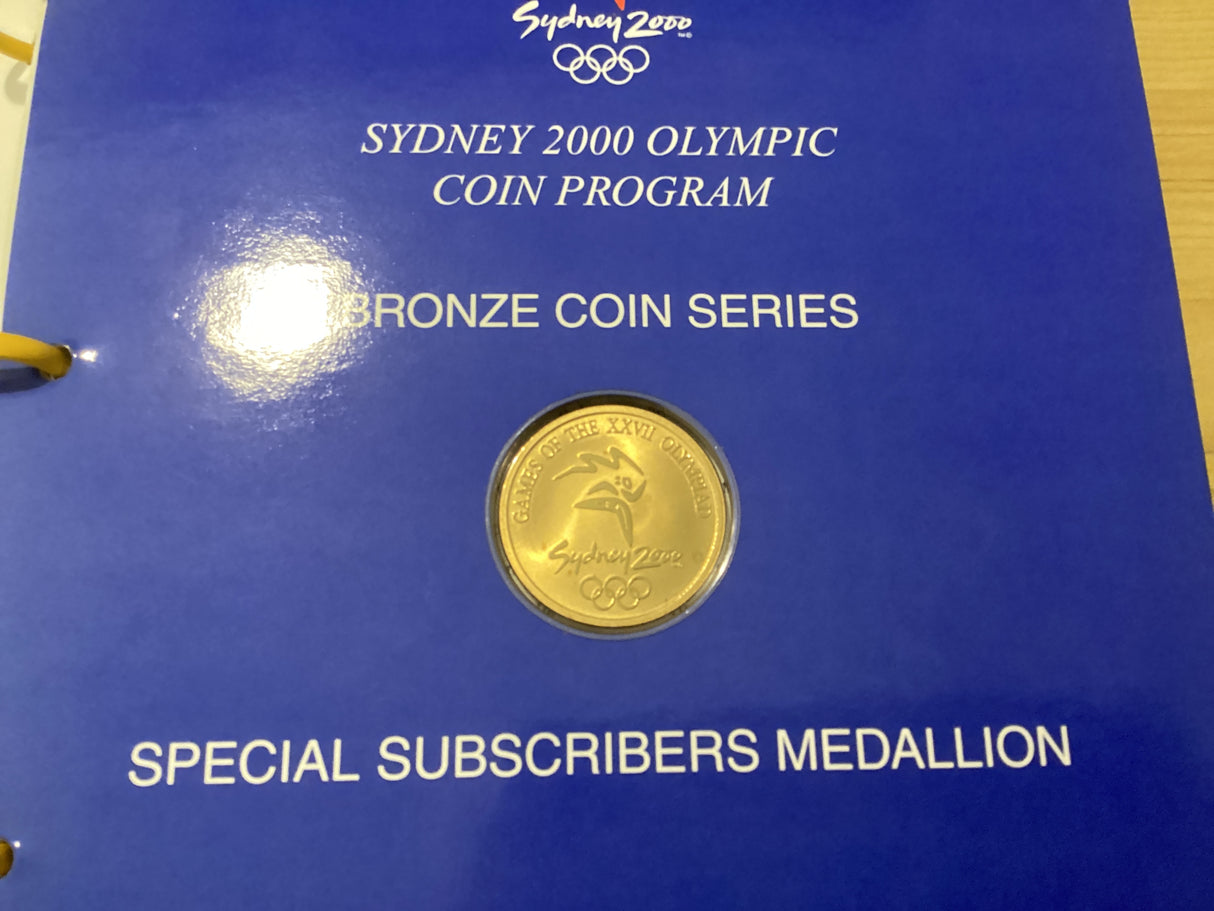 2000 Sydney Olympic Games. Mascot Medallion Series in Folder