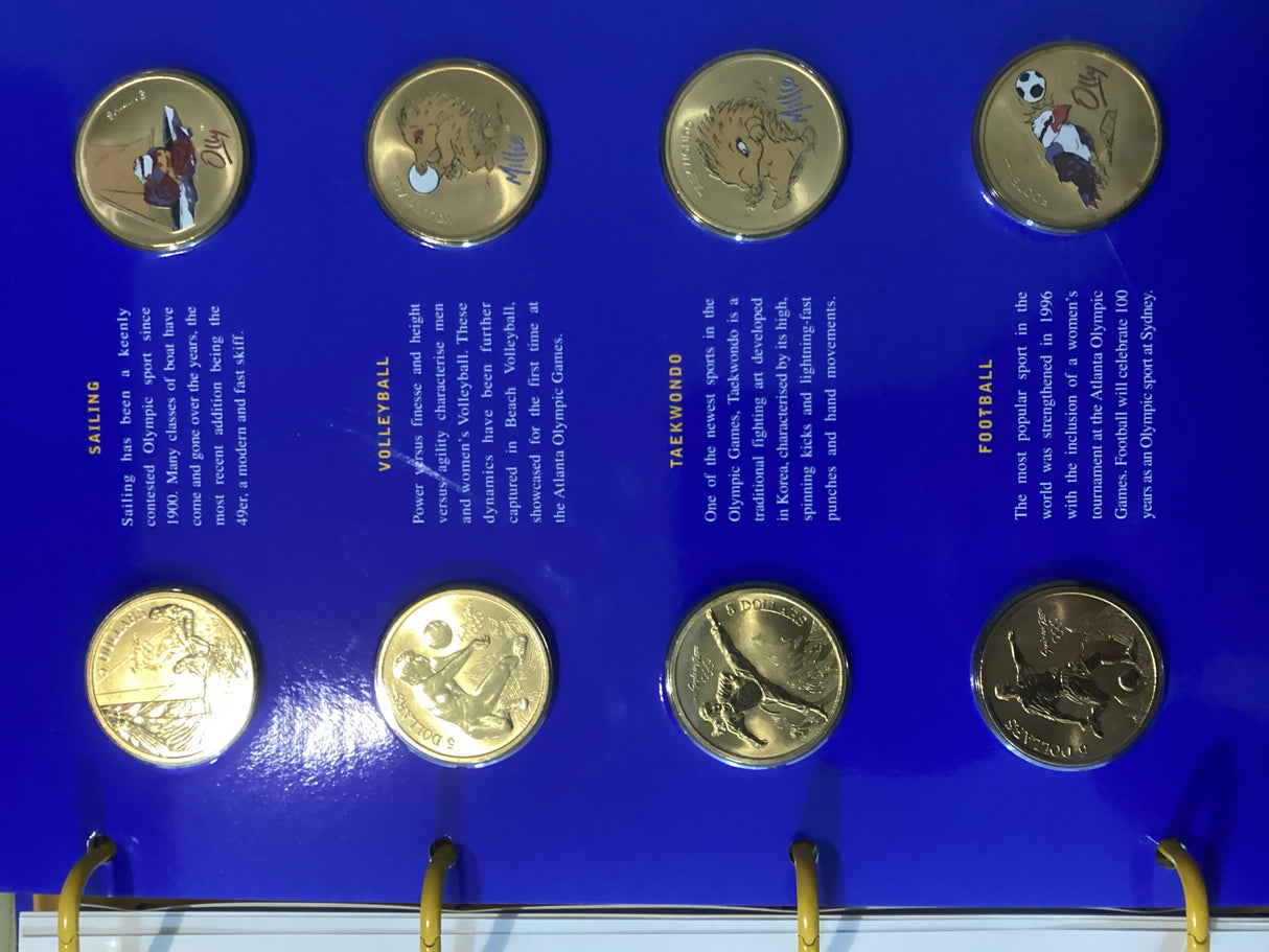 2000 Sydney Olympic Games. Mascot Medallion Series in Folder