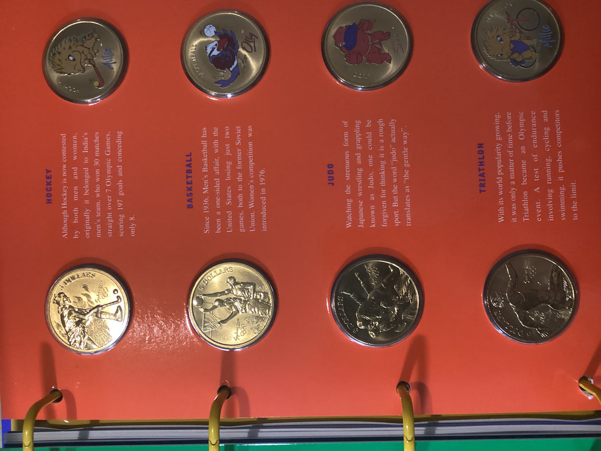 2000 Sydney Olympic Games. Mascot Medallion Series in Folder
