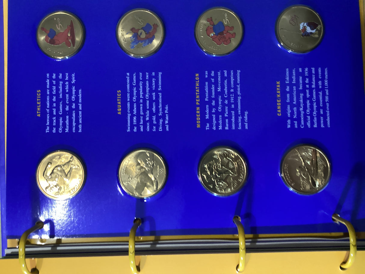 2000 Sydney Olympic Games. Mascot Medallion Series in Folder