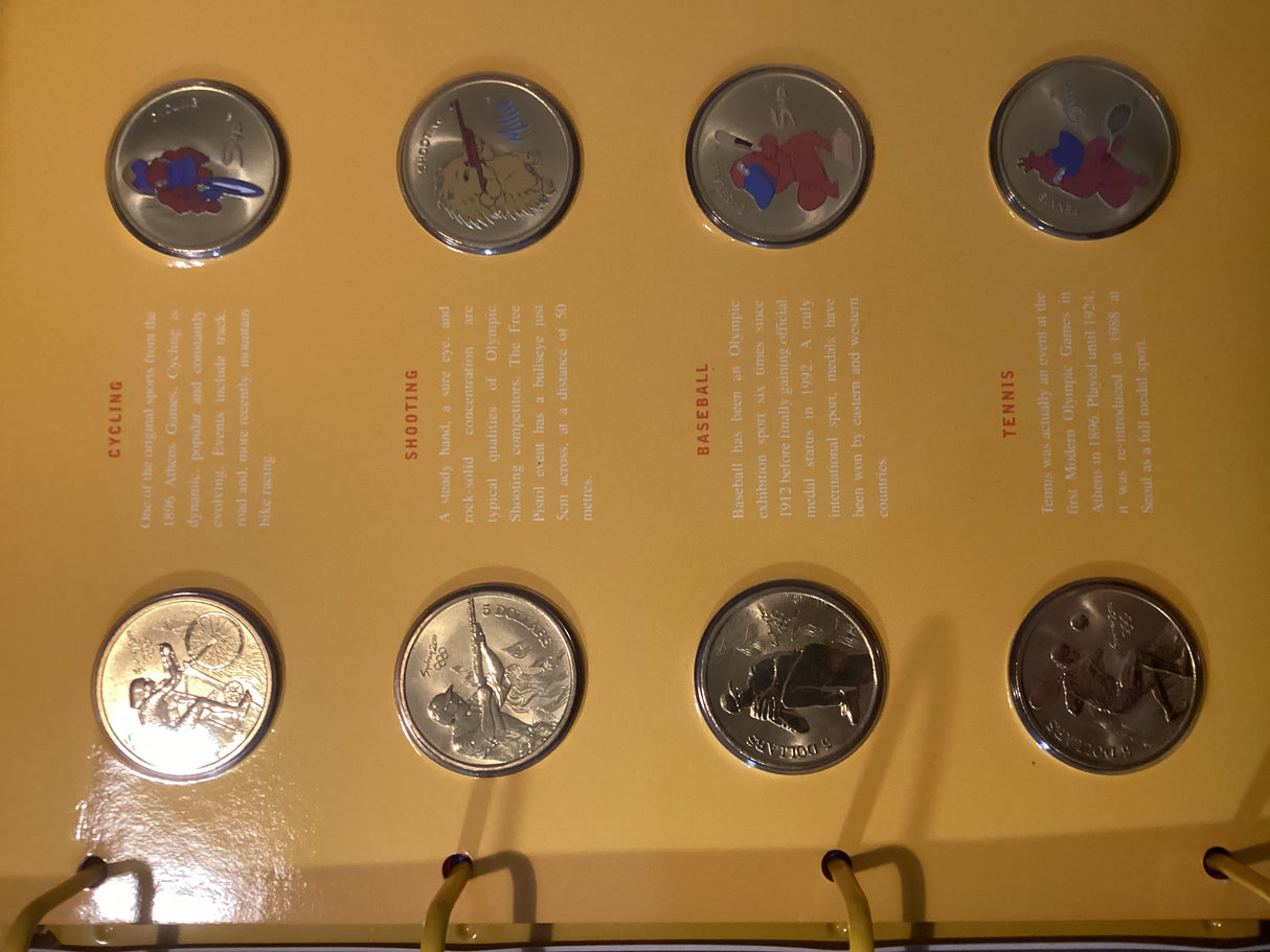 2000 Sydney Olympic Games. Mascot Medallion Series in Folder