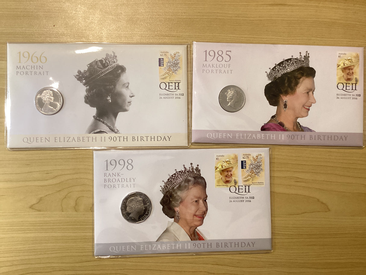 2016 Queen Elizabeth II 90th Birthday PNC Set