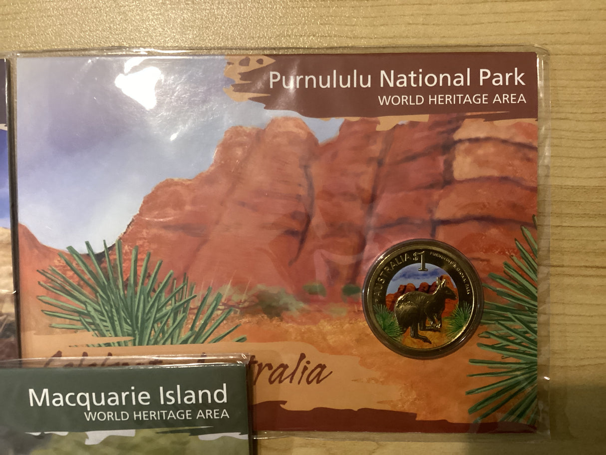 2011 $1 World Heritage Set of 5 Carded Coins