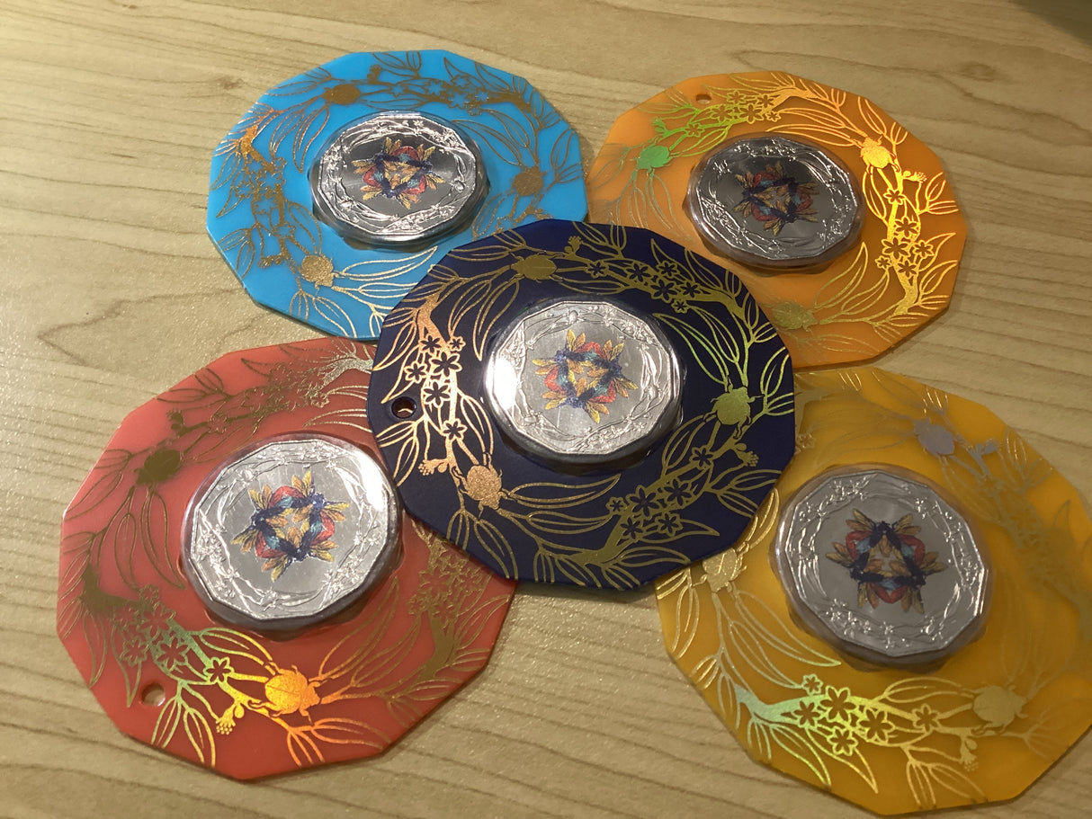 2022 50c Merry Christmas Carded Coins - Full Set