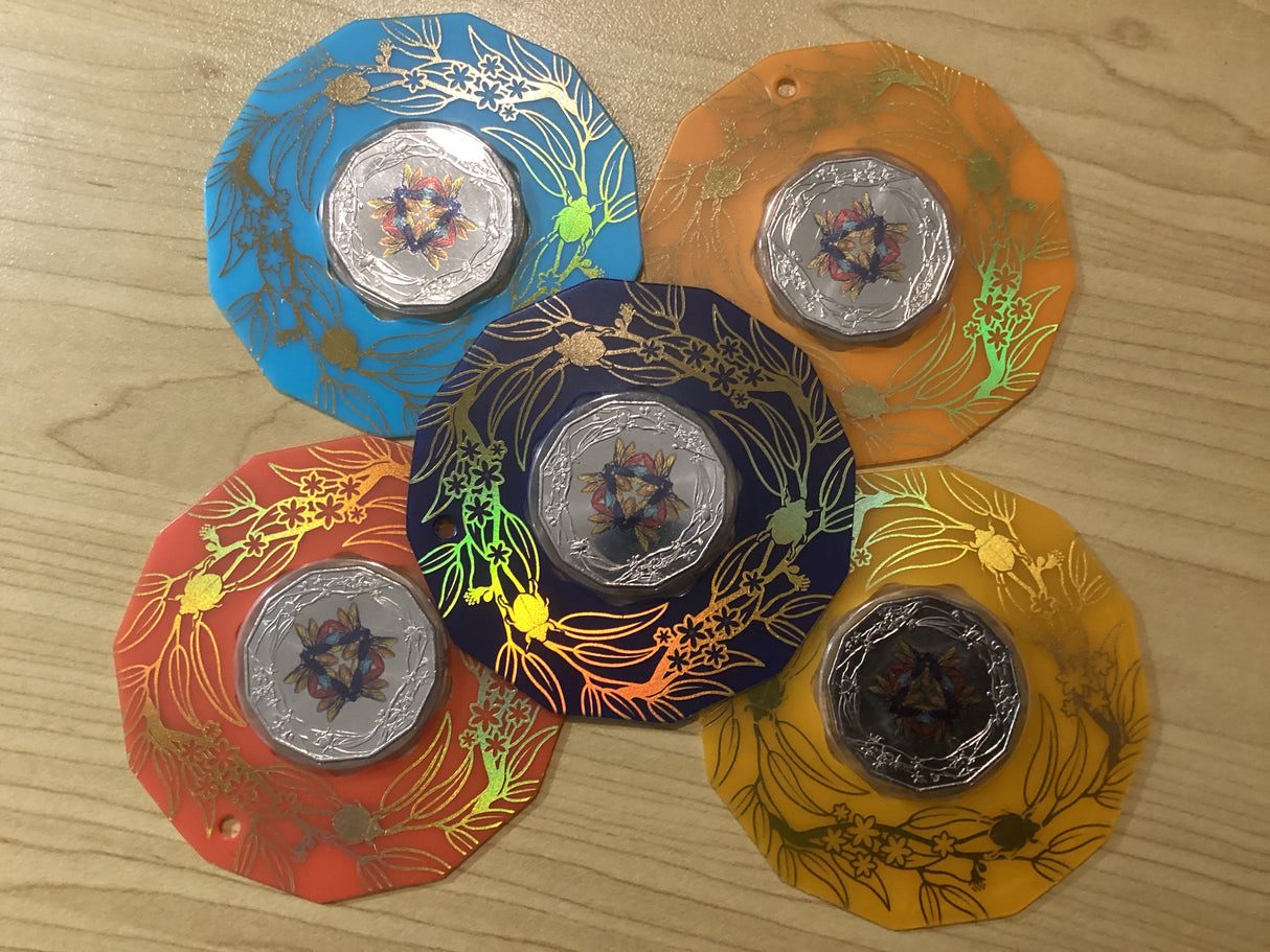 2022 50c Merry Christmas Carded Coins - Full Set