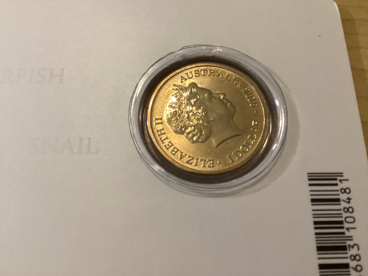 2016 $1 S is for Stunning Coloured Carded Coin