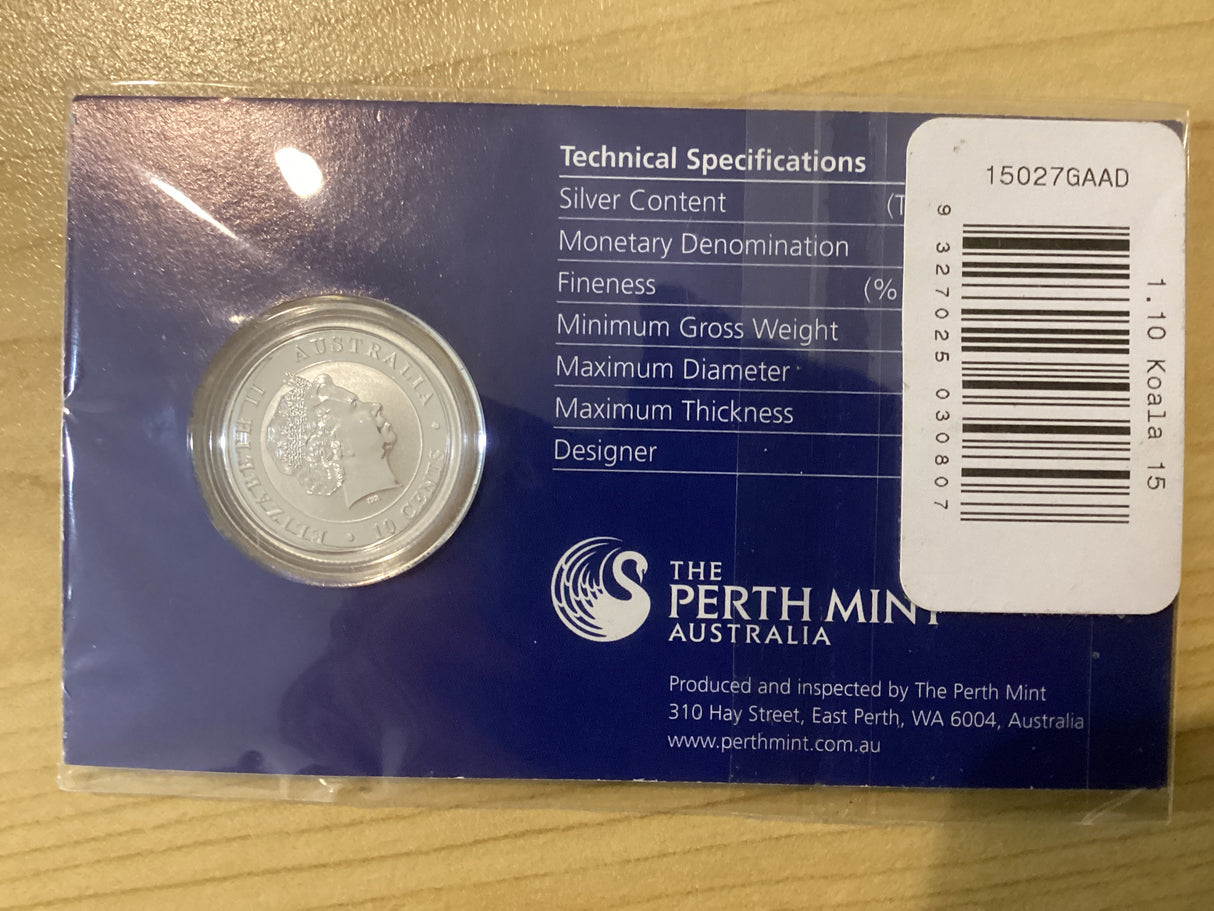 2015 1/10oz Silver Koala Coin