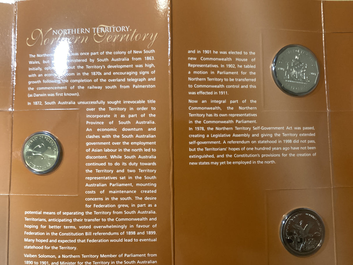 2001 State Series Uncirculated Coins. Full Set of 9