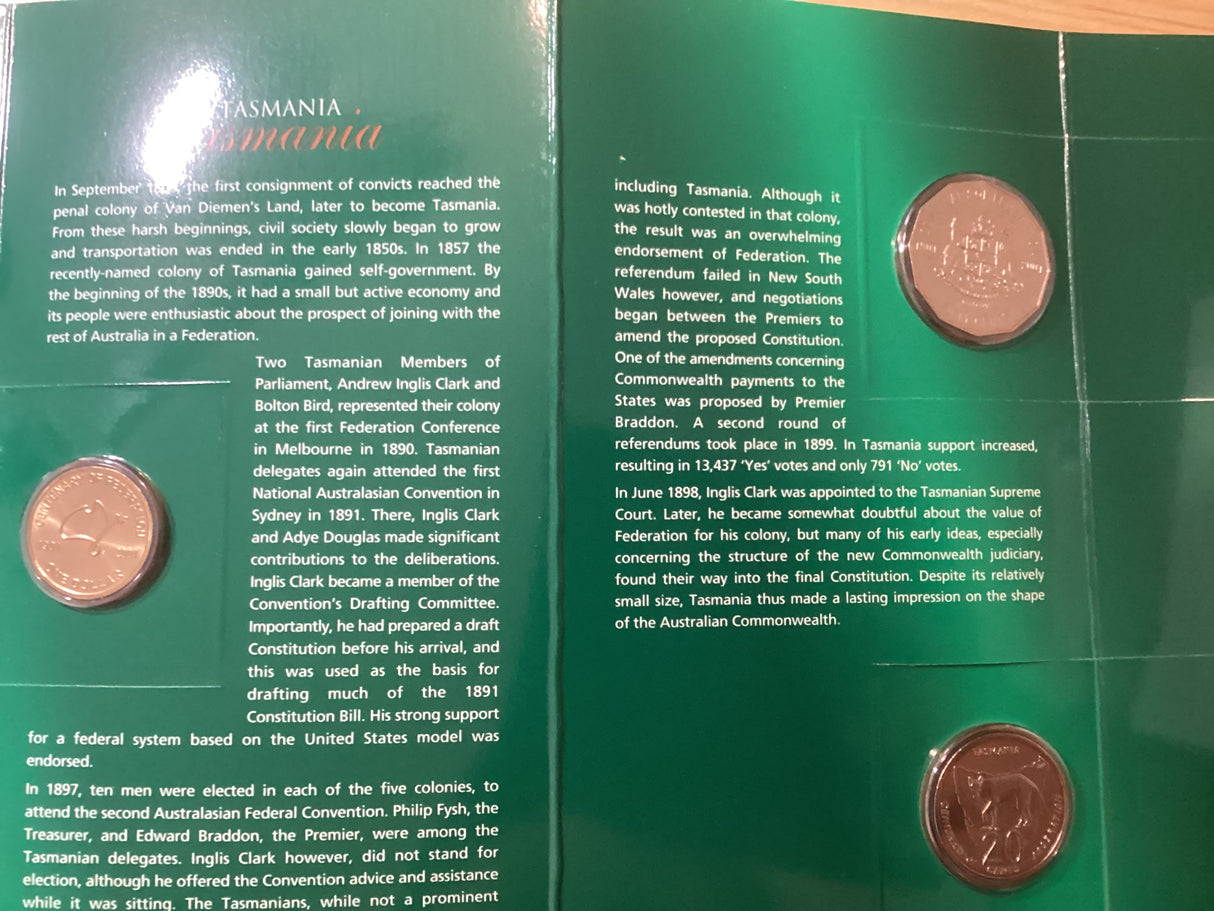 2001 State Series Uncirculated Coins. Full Set of 9