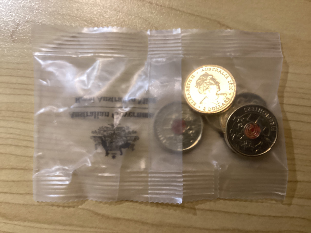 2020 $2 Firefighters Ram Satchel - 5 Uncirculated Coins