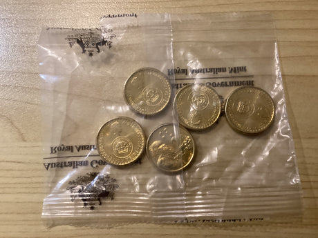 2016 $2 Changeover Ram Satchel - 5 Uncirculated Coins