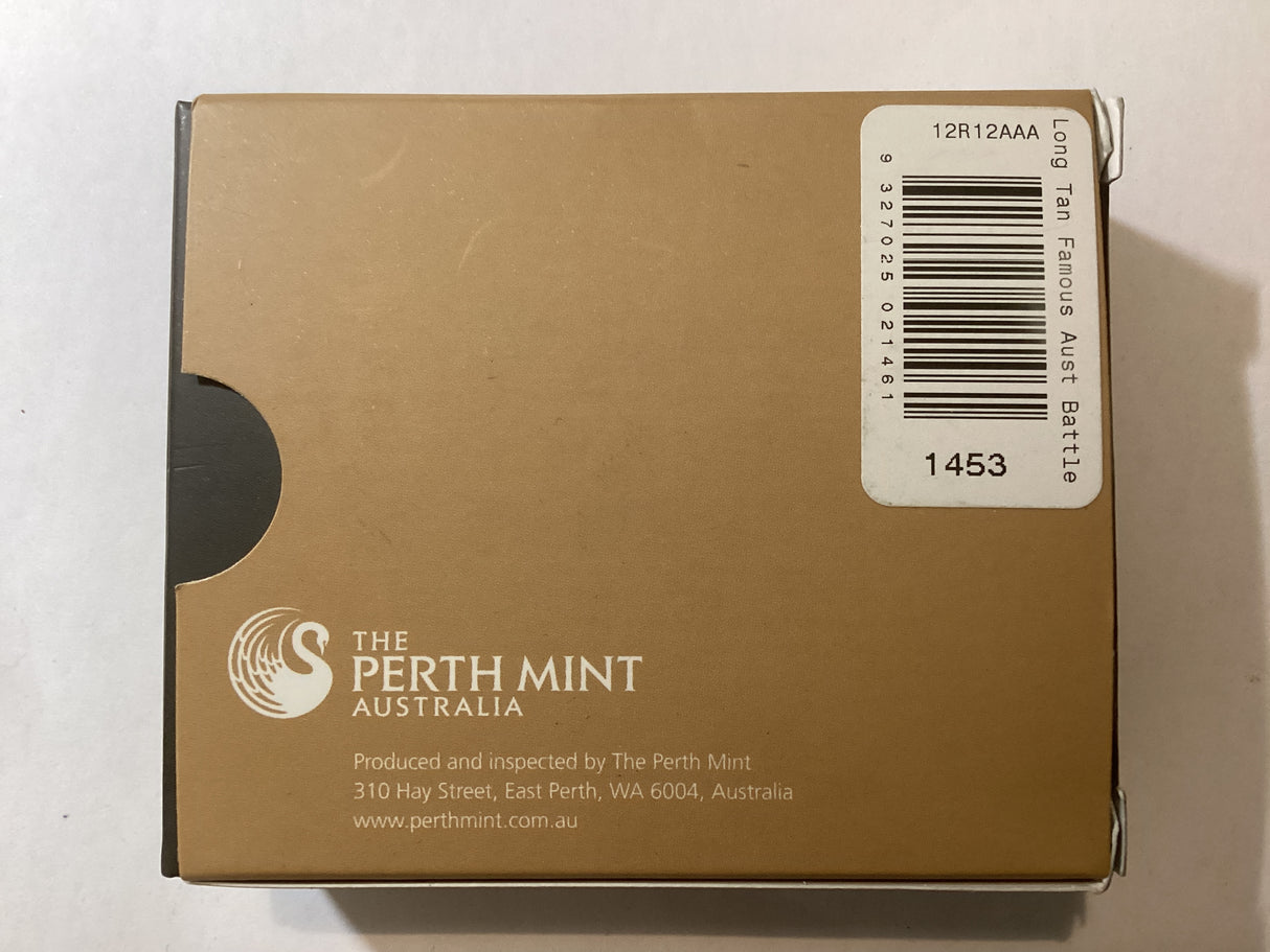 2012 $1 Famous Battles - Long Tan 1oz Silver Proof Coin