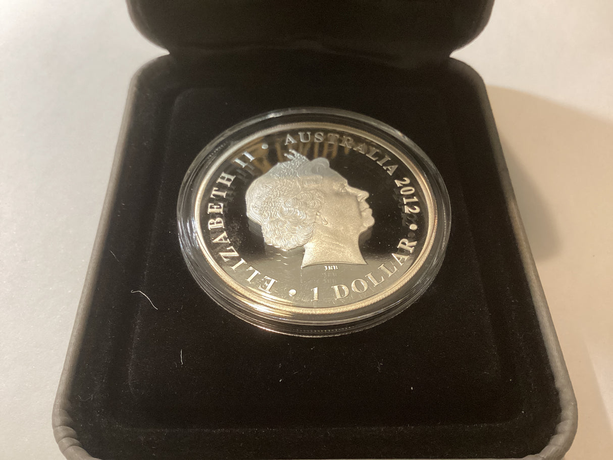 2012 $1 Famous Battles - Long Tan 1oz Silver Proof Coin