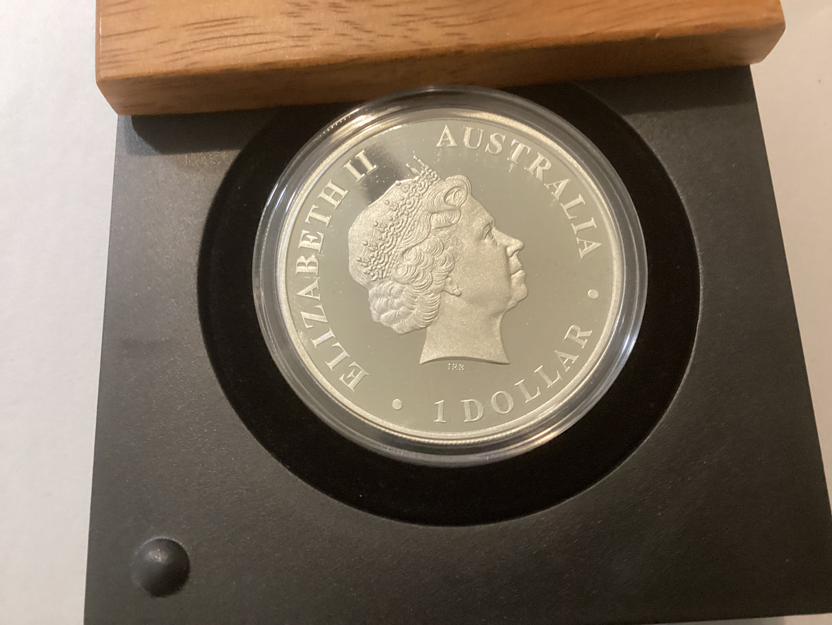 2013 $1 Discover Australia - Kangaroo - 1oz Silver Proof Coin