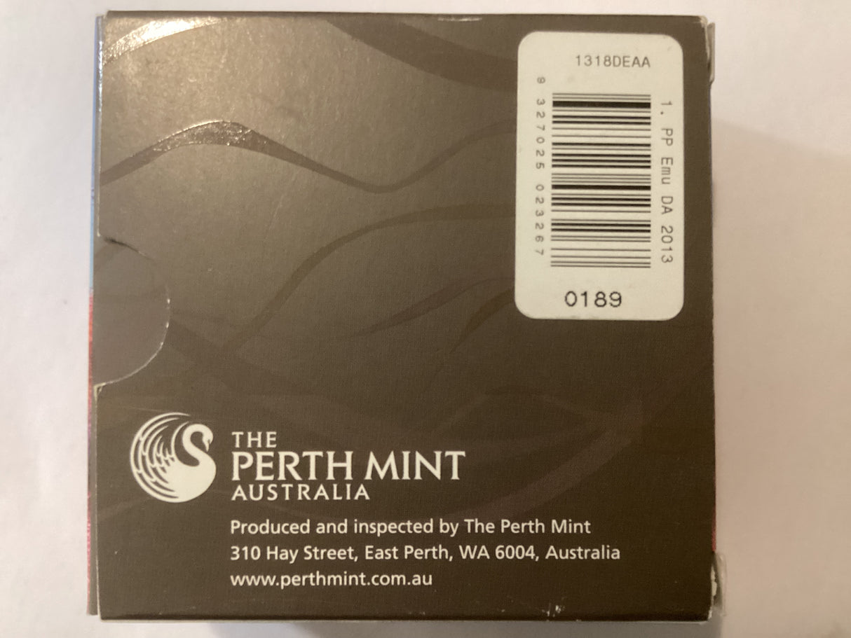2013 Discover Australia - Emu - 1oz Silver Proof Coin