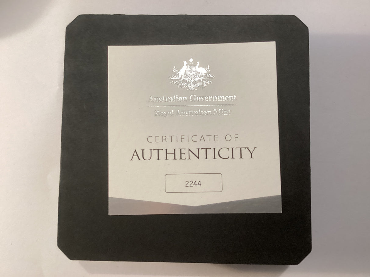 2023 $5 1oz Silver Coloured Proof Domed Coin. Beauty, Rich, Rare. Twelve Apostles.