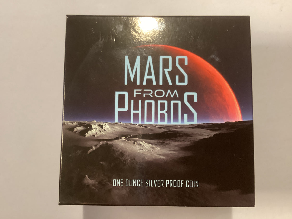 2024 $1 1oz Silver Proof Coin. Mars from Phobos.